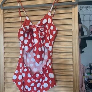 Red polkadot Bodysuit